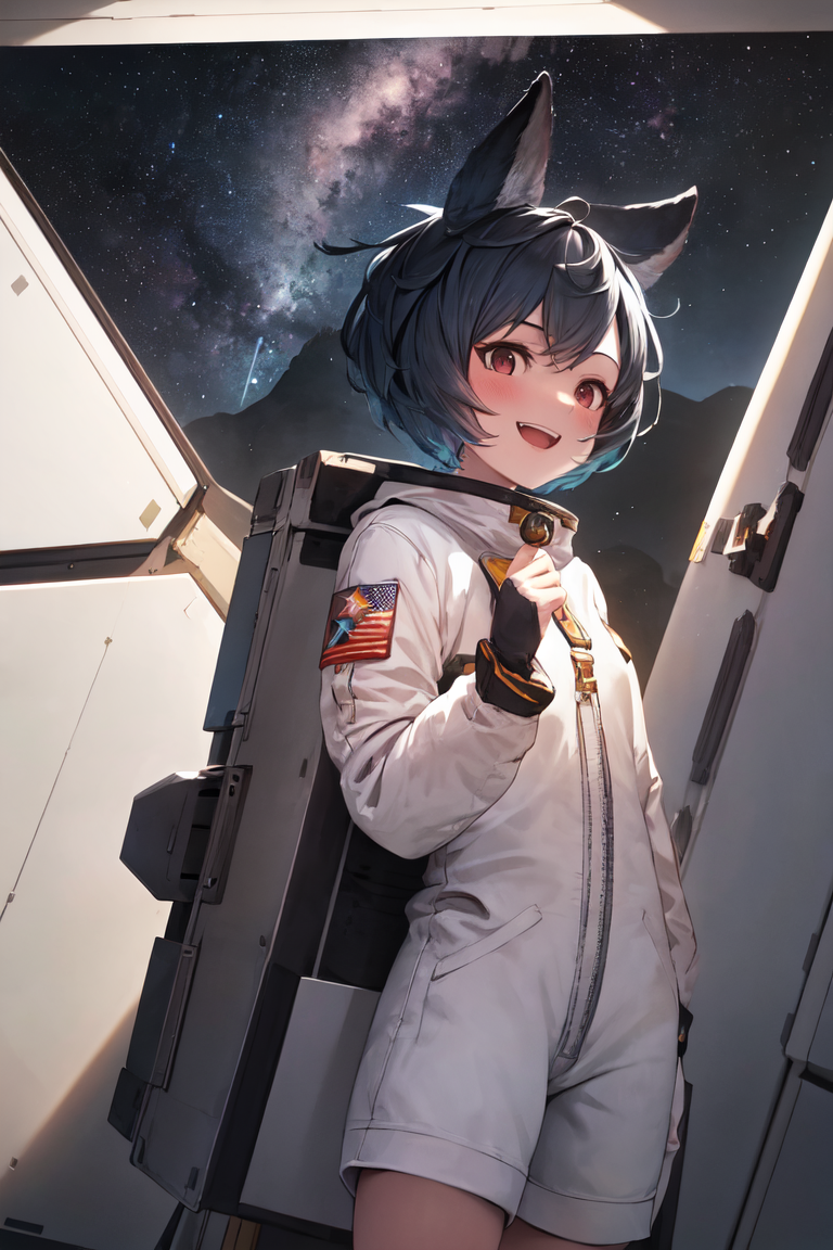 2495149-52296191-masterpiece, best quality, absurdres, perfect anatomy, 1girl, solo, YouGB, short hair, astronaut suit, dutch angle, wide shot, s.png